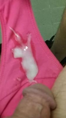 Cum covered panties