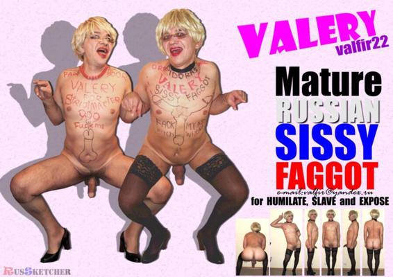 Valery Russian Sissy Fagot pour esclave et humiler