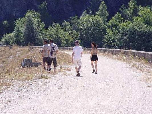 French Caroline -  Men grope at the Dam