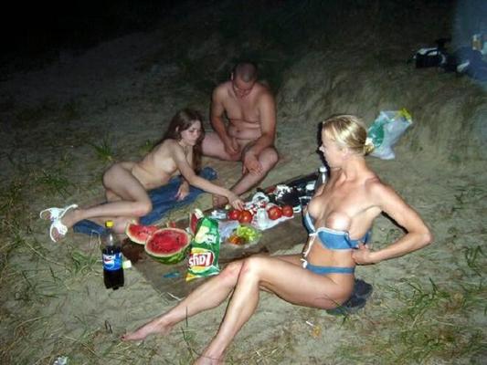 Girls taking cocks in the outdoors