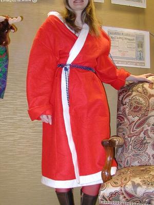 Nicole adolescente alemana en pantimedias (Weihnachtsmann)