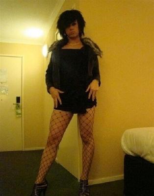 Sexy TVs in Fishnet Stockings