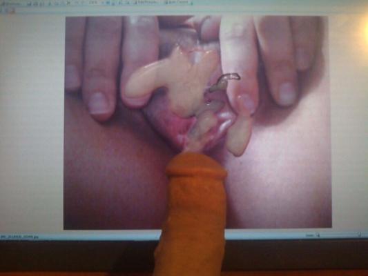 cum tribute from a