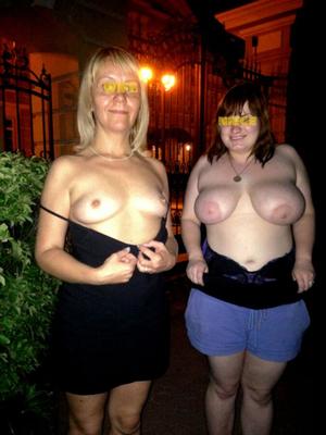 Flashing with my wife and my niece