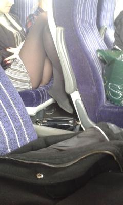 upskirt teen on the train and others