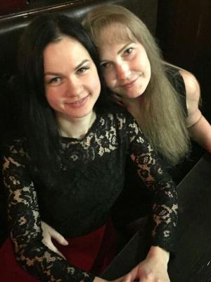 At the club with girlfriends