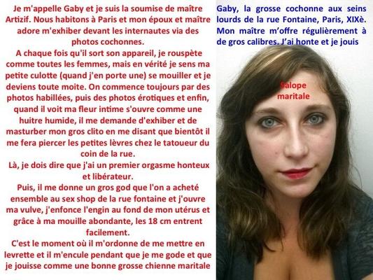 GABY femme au foyer française dévouée à son maître