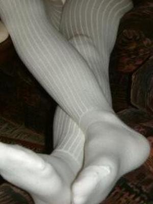 Cute German Girl In Wool Pantyhose / Tights