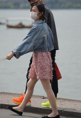 Asiatische Strumpfhosen und Flats