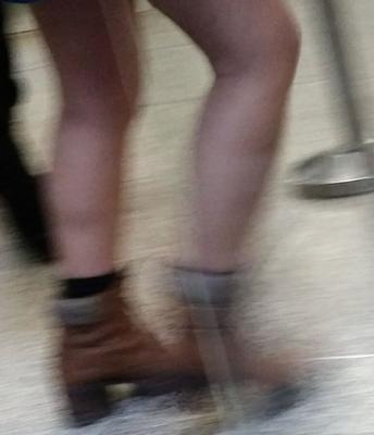 Candid legs and feet....