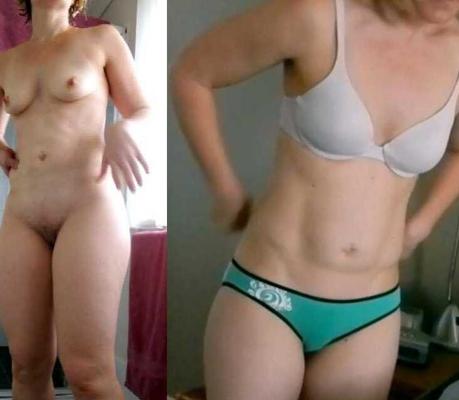 下着を着たり脱いだりしてスラグを見せる