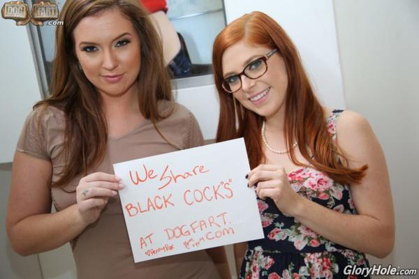 Tiny Penny Pax e sua amiga levam uma surra da BBC no Gloryhole