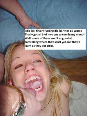 Les mamans qui ont soif de sperme d'inceste