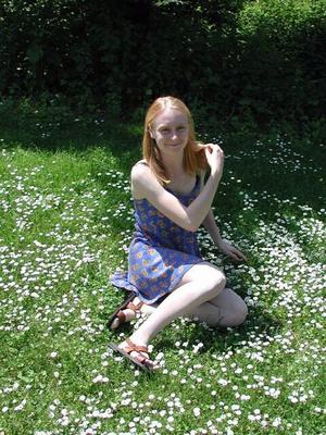 Johanna german teen in pantyhose (Wiese)