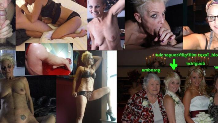 MILF / Gilf salope en forme chaude exposée avant après