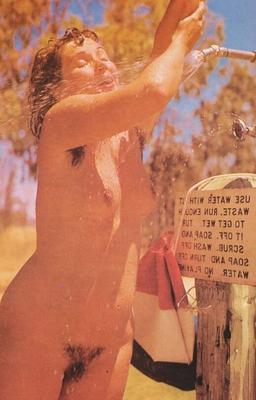 douche nudiste dans un camping