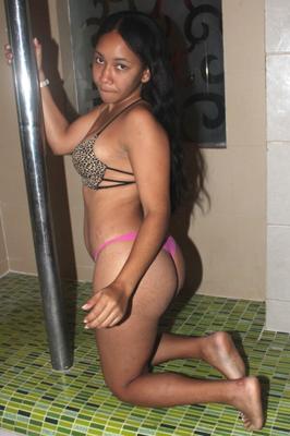 Hot Pink Panties Coming Off of a Sexy Latin Beauty