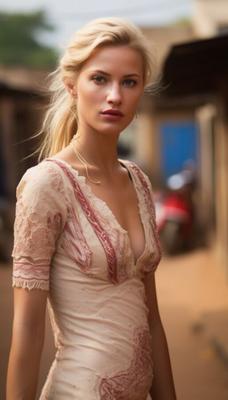 フランス人の既婚女性はニジェールに滞在することを好む AI
