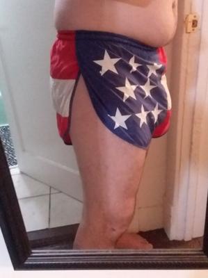 Petit short drapeau américain