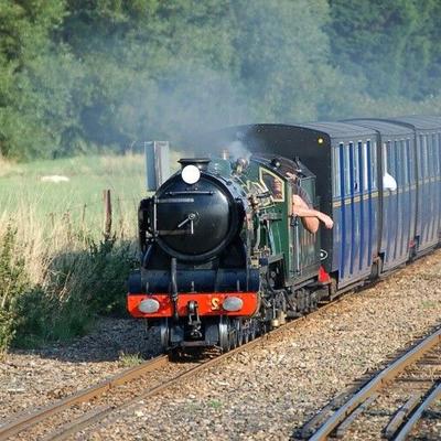 Clignotant sur le chemin de fer miniature RHDR dans le KENT UK