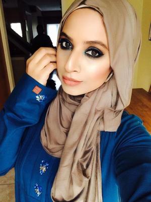 Filles de mode hijab turban truquées