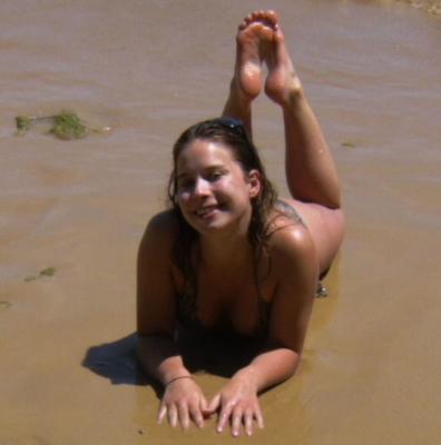 Posierende Strandbabys