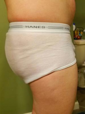 Slip en coton blanc