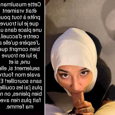 French caption (Francais) musulmane pr�te � tout.