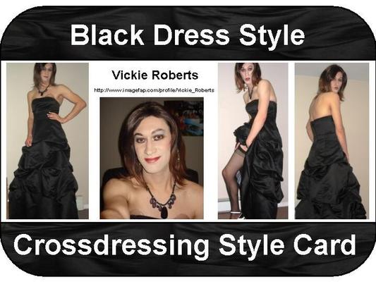 Cartões de estilo crossdressing Vickie Roberts