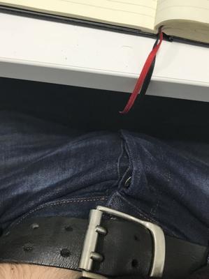 When you are at work but cant resist reading your messages xx