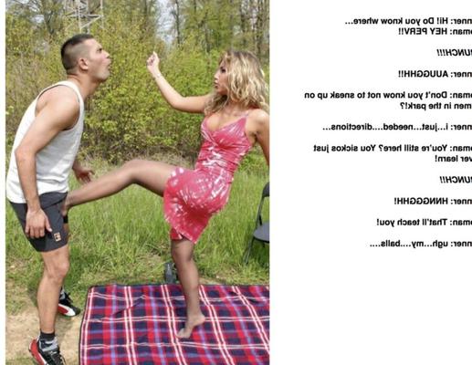 ballbusting captions