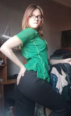 Macdonald&#;s uniform Russian teen slut Anastasia