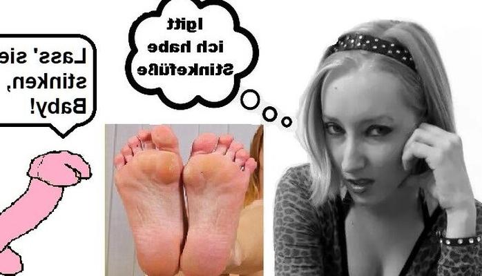 Feet captions german #