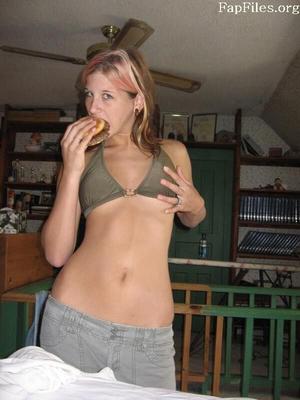 Amateur blonde private set