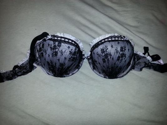 Wife Black and White Bra