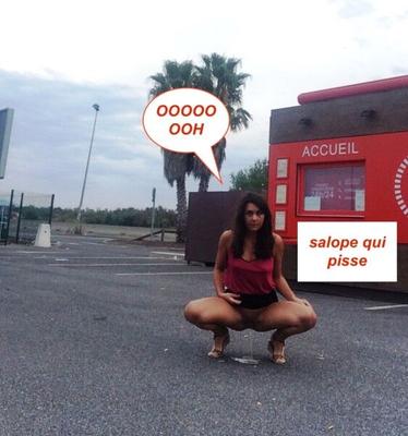 BELLE BRUNE QUI PISSE