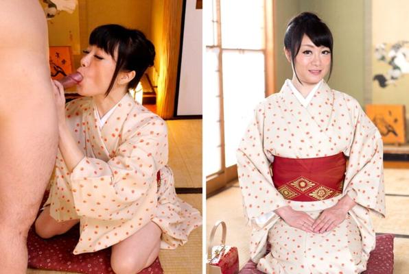 Asian before and after blowjobs  (stitched)