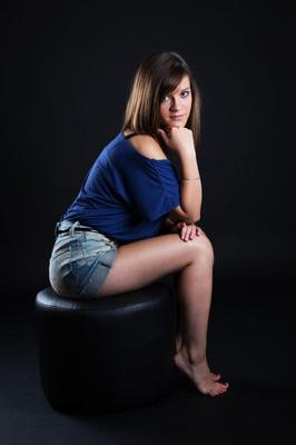 französisches Teenie-Model