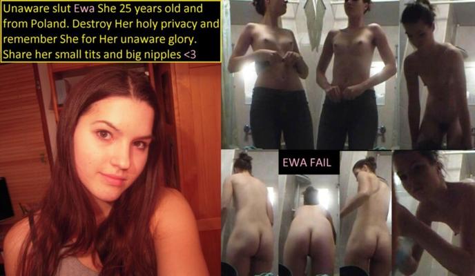 Baiser l'intimité naïvement stupide Ewa avec de petits seins et de gros tétons