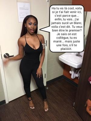 Título en francés (français) blackette veut sucer un blanc