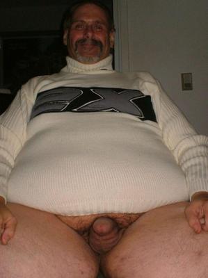 Kelly Mark Flashing In His Exco Turtleneck Sweater
