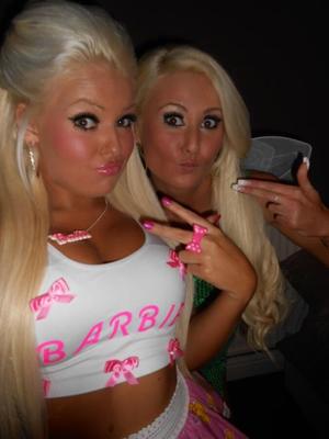 Blonde barbie doll