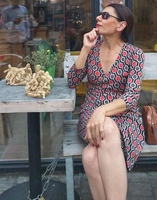Skinny legged Armenian MILF Nelli