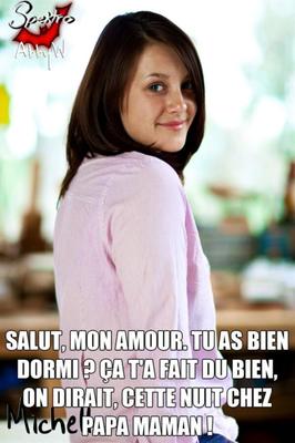 La nuit chez les beaux-parents (legenda em francês)