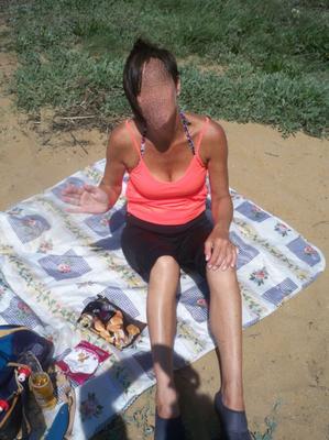 En la playa
