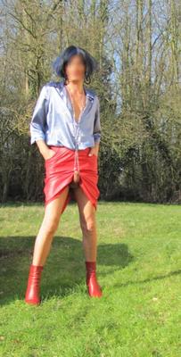 Blue satin BLOUSE......