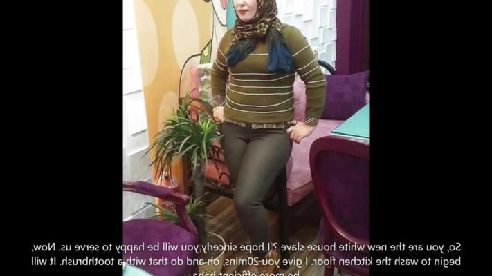 Kaukasische Sklaven dienen der Hijab-Königin