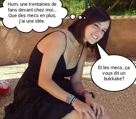 french caption (francais) Alizée aime le jus de couilles