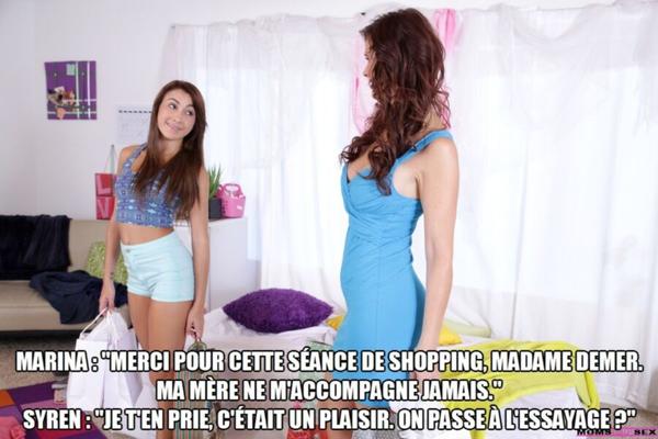 Retour de shopping (french caption)