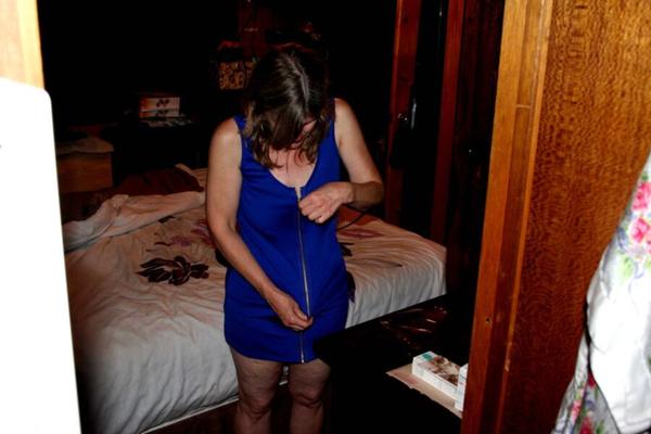 Wifes new dress, with nylons